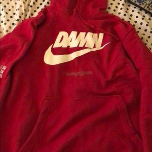 Nike Damn ( Kendrick Lamar ) Red Hoody
